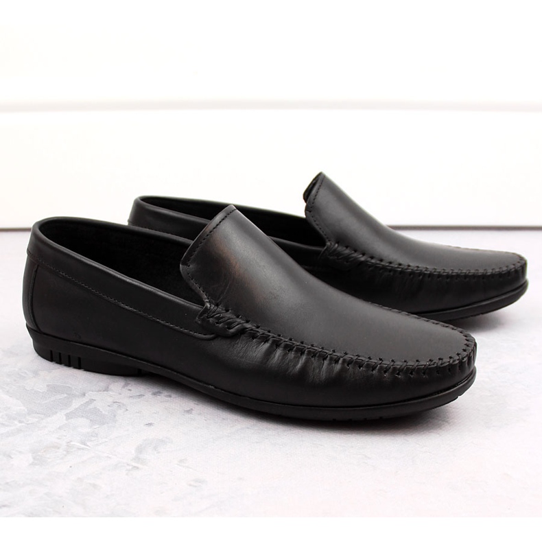 Scarpe da uomo in pelle, mocassini neri, T.Sokolski W1401-1 nero 1