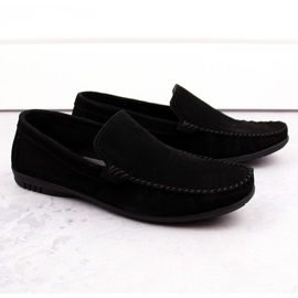Scarpe da uomo in pelle scamosciata, mocassini neri, T.Sokolski W1401-1 nero 1