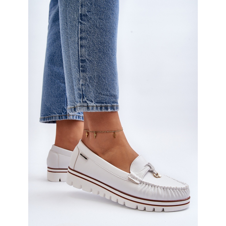 Mocassini Da Donna Su Platform Bianco Railav bianca 1