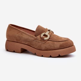 Mocassini Da Donna Con Decorazione Railenes Cammello marrone 1