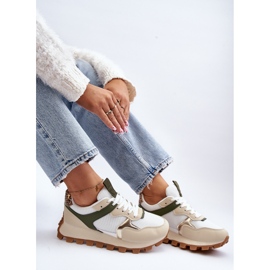 Scarpe Sportive Sneakers da Donna Beige-Verde Ralita 1