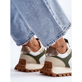 Scarpe Sportive Sneakers da Donna Beige-Verde Ralita 2
