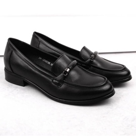 Scarpe Potocki W WOL204A con tacco basso, nere nero 2