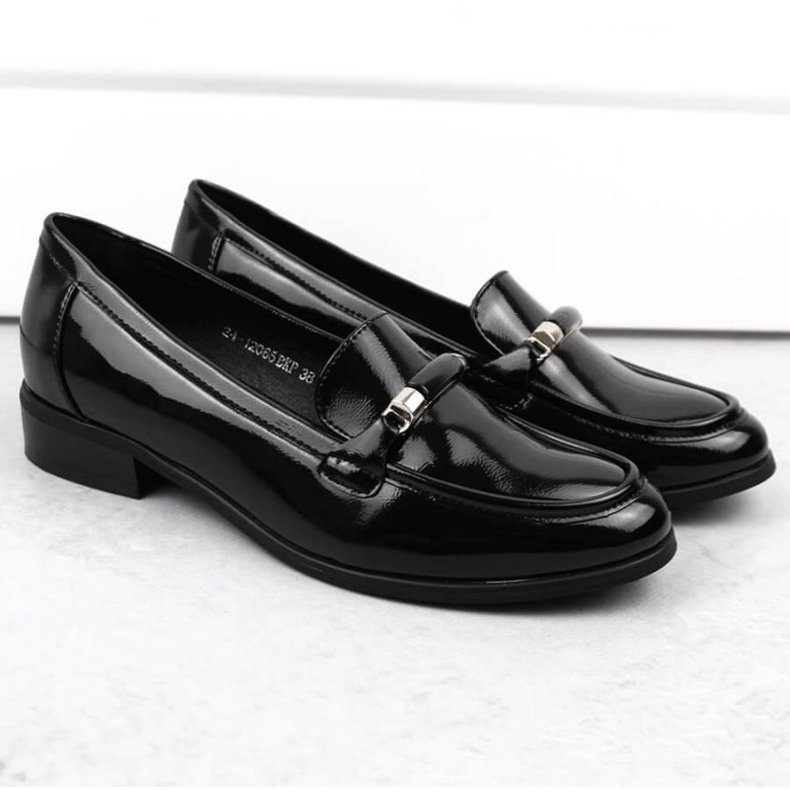 Scarpe Potocki W WOL204B in vernice nera nero 2