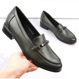 Scarpe con tacco basso Potocki W WOL204C, verdi verde 1