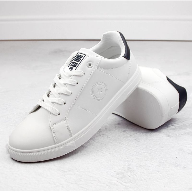 Scarpe sportive Big Star M INT1960A, bianche bianca 2