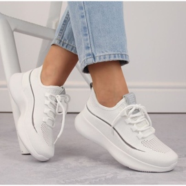 Scarpe sportive traforate Big Star W INT1961A, bianche bianco 1