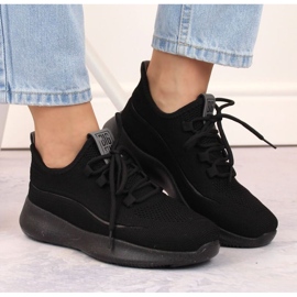 Scarpe sportive traforate Big Star W INT1961B, nere nero 2