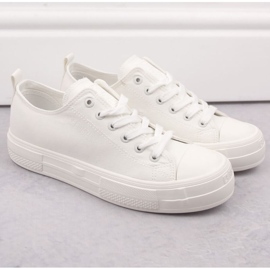 Sneakers con plateau Big Star W INT1963A, bianche bianca 2