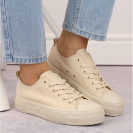 Sneakers con plateau Big Star W INT1963B, beige 2