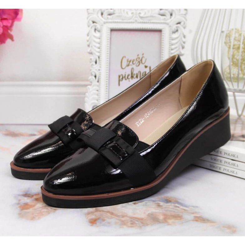 Scarpe Vinceza W JAN71 in vernice nera nero 2