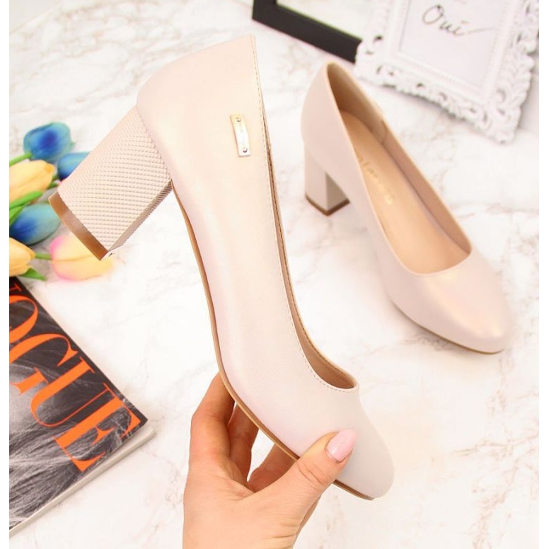 Décolleté Sergio Leone W SK314B, beige perla 1