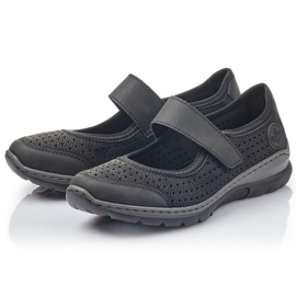 Comode scarpe traforate Rieker W RKR575 nere nero 1