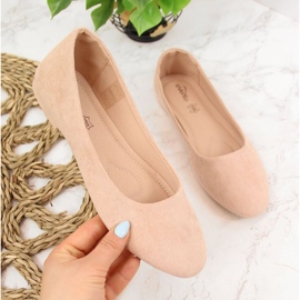 EVento W EVE205B ballerine in camoscio, beige 1