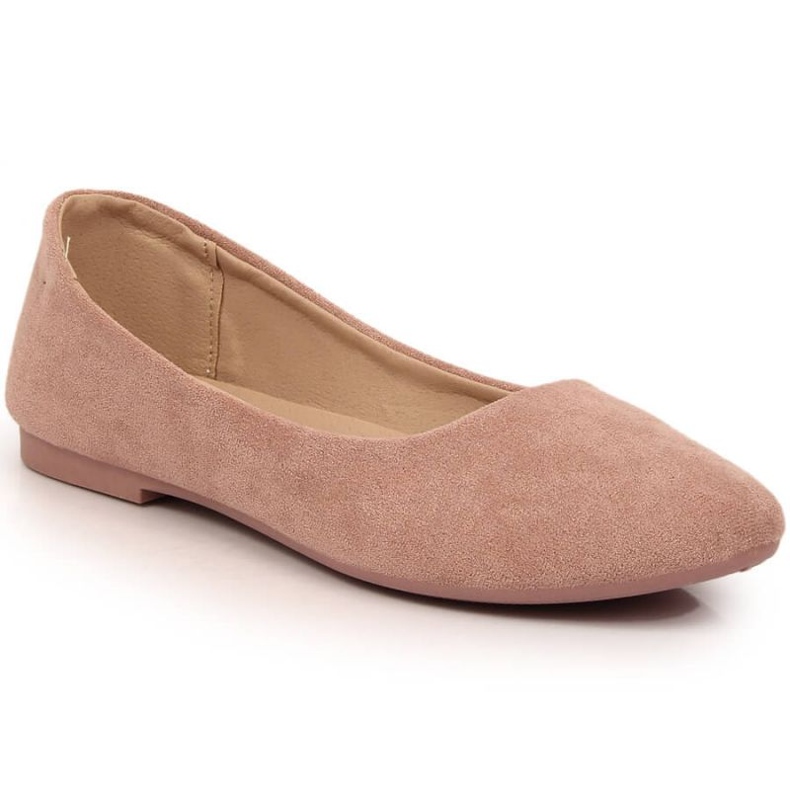 EVento W EVE205C ballerine in camoscio, rosa sporco 2