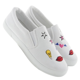 Slipon con patch bianche JX41P bianco 1