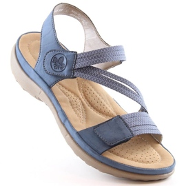 Comodi sandali blu Rieker W RKR587 1