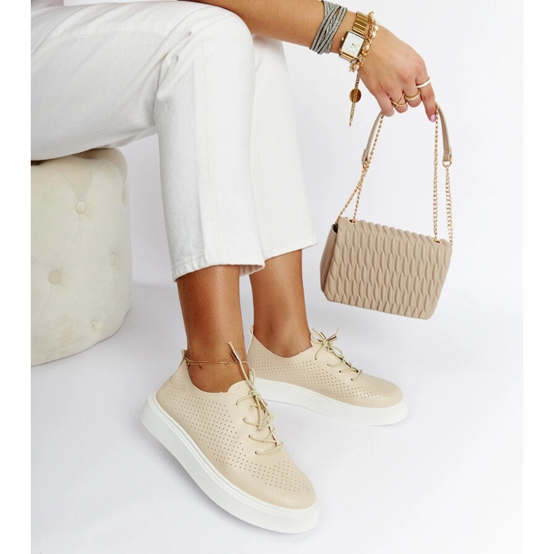 Sneakers Laytonville traforate beige 1