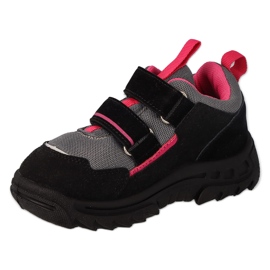 Befado trekking sportivo per bambini impermeabile con velcro 515Y008 nero 1