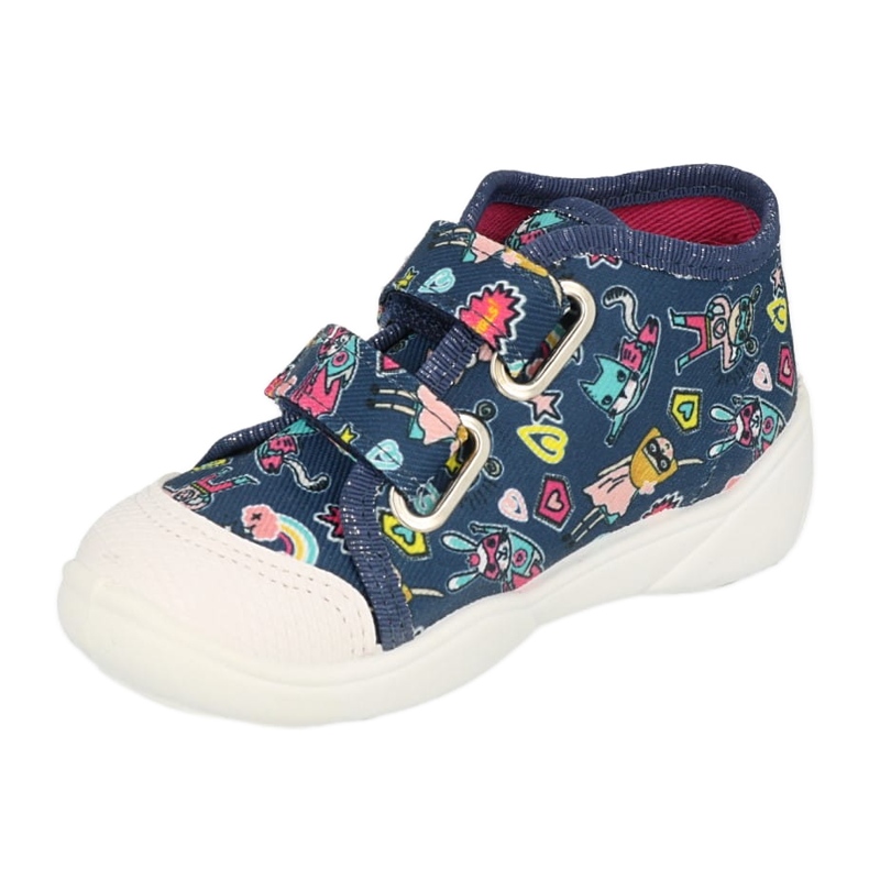 Ciabatte per bambini Befado con velcro 212P080 blu 1