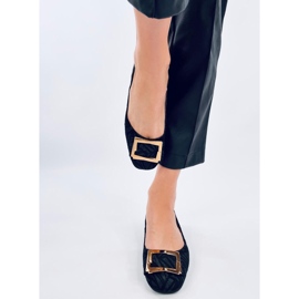 Ells Ballerine nere con fibbia nero 1