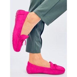Mocassini Wards in camoscio fucsia rosa 2