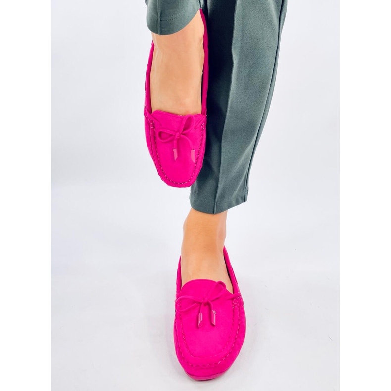 Mocassini Wards in camoscio fucsia rosa 1