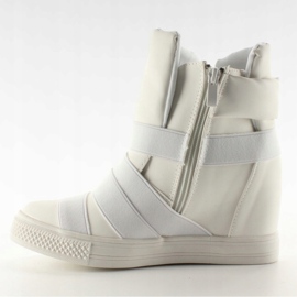 Sneakers con strisce in gomma AF24 Bianche bianco 1
