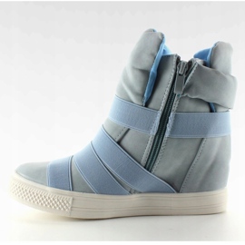 Sneakers con strisce in gomma AF24 Blu 1