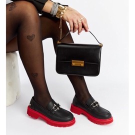 Mocassini in pelle nera Goe LL2N4040 nero 1