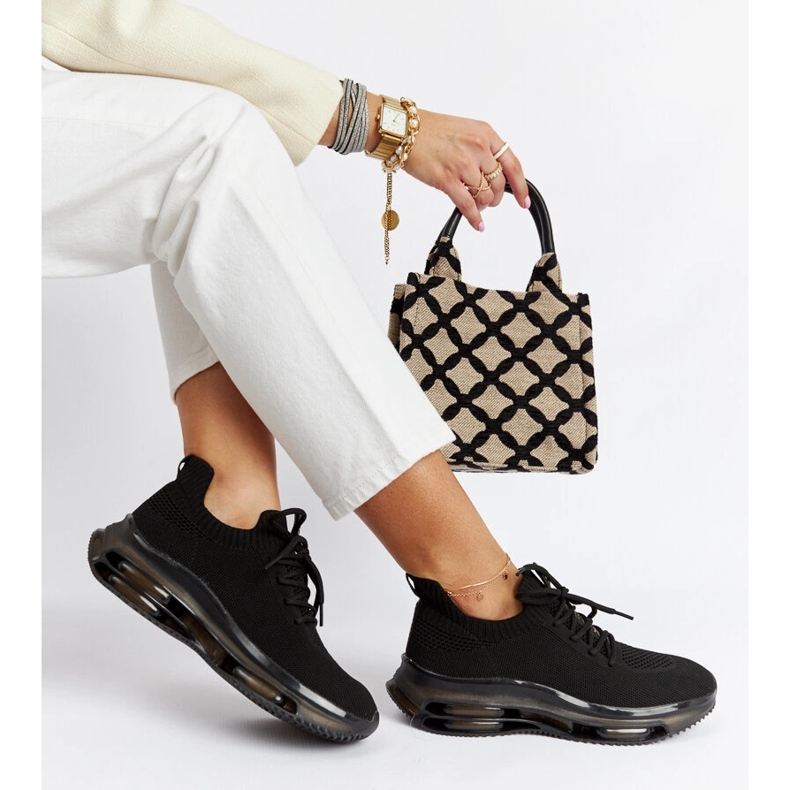 Sneakers nere con plateau Goe JJ2N4080 nero 1