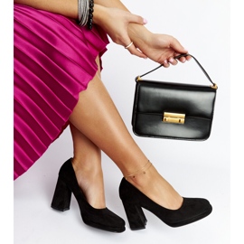 Décolleté nere con tacco Hudson nero 1