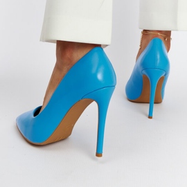 Décolleté Tenmile blu con tacco alto 2