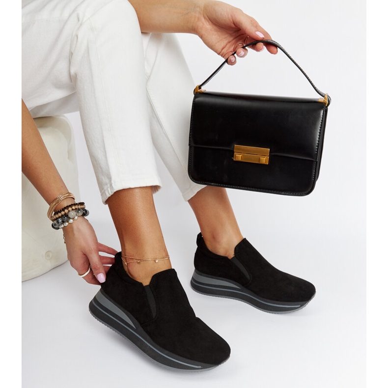 Sneaker nere con plateau Cliffside nero 1