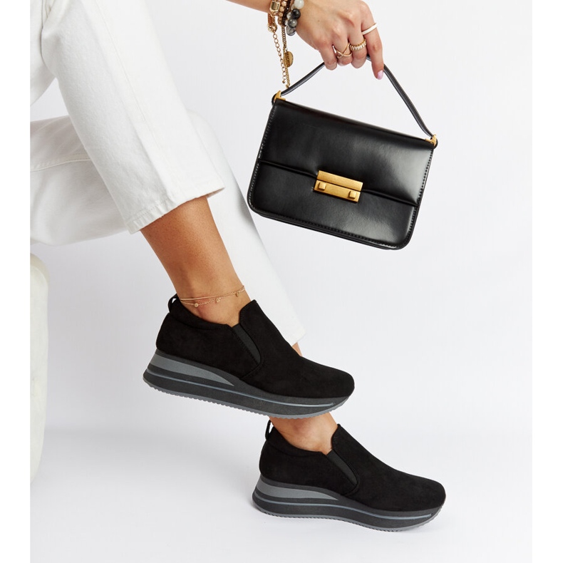 Sneaker nere con plateau Cliffside nero 2