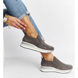 Scarpe da ginnastica con plateau Cliffside grigie grigio 1