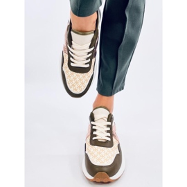 Scarpe da ginnastica Akira verdi beige 2