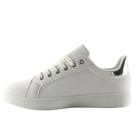 Sneakers con toppe kiss kiss BIANCO/ARGENTO bianca 1