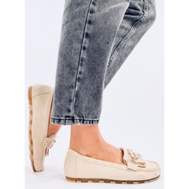 Mocassini da donna Leif Beige 2