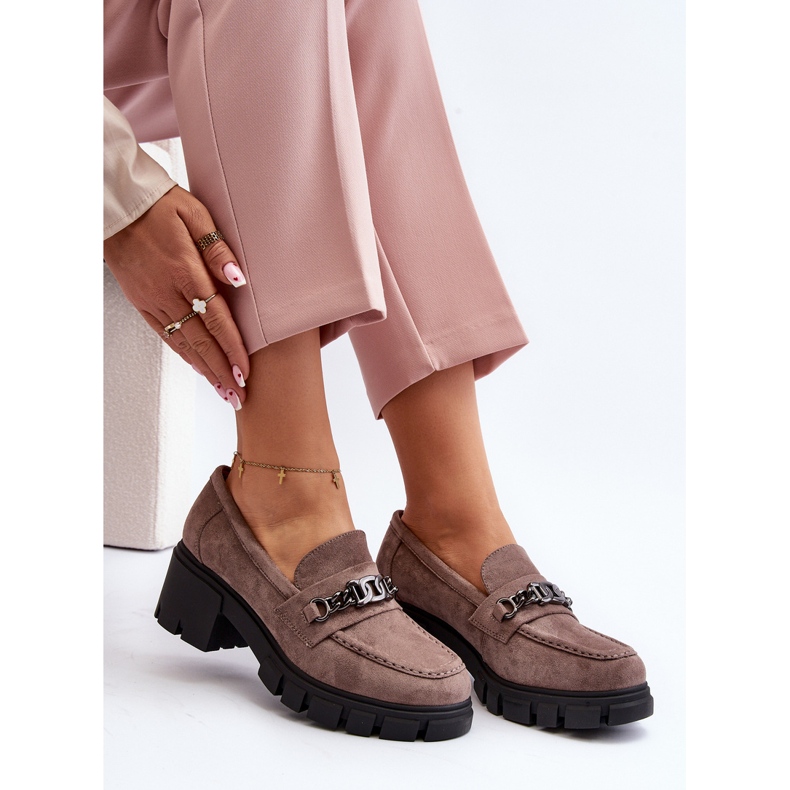 Vinceza Mocassini beige Eriella beige con tacchi enormi 2