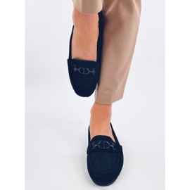 Mocassini da donna in camoscio Trabei Navy blu 1