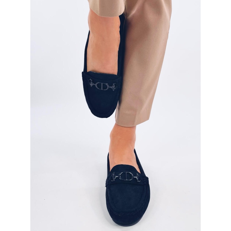 Mocassini da donna in camoscio Trabei Navy blu 1