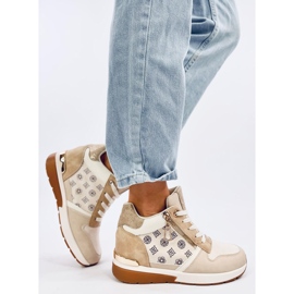 Telts Sneakers con zeppa beige 2