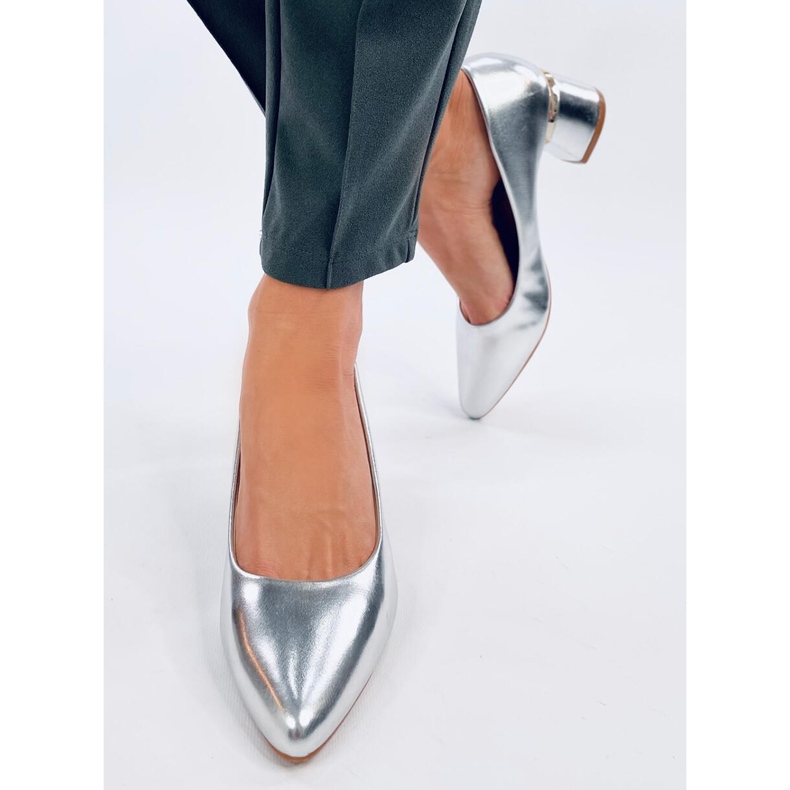 Décolleté con tacco alto Shers Silver argento 2