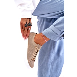 Sneakers stringate da donna Beige Etna 1