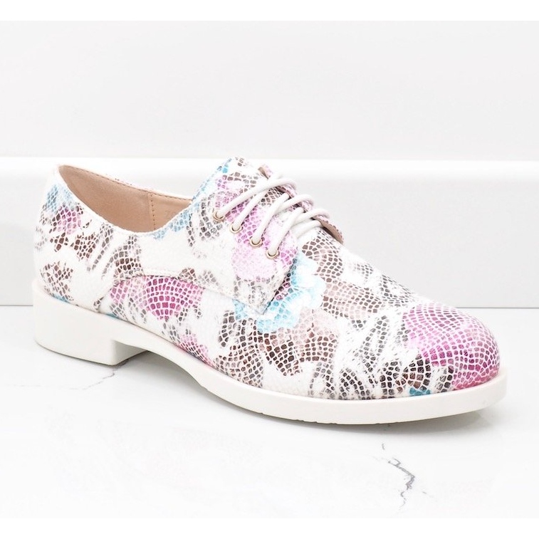 Scarpe jazz classiche bianche con fiori ZQ629-3 bianca 1