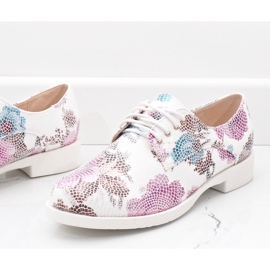 Scarpe jazz classiche bianche con fiori ZQ629-3 bianco 2