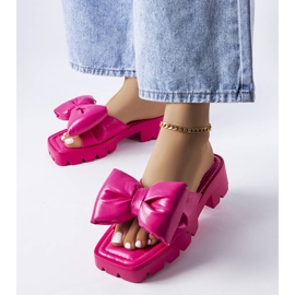 Seastar Pantofole fucsia con suola trattore di Bossé rosa 1