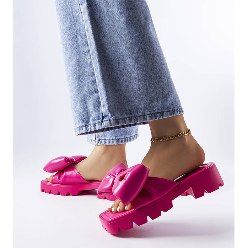 Seastar Pantofole fucsia con suola trattore di Bossé rosa 2