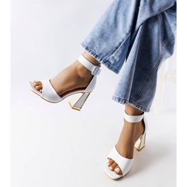 Sandali Marlens a blocchi bianchi bianca 1